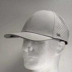 Melin A-Game Hydro Baseball Hat Mens Grey Performance Snapback Water Resistant